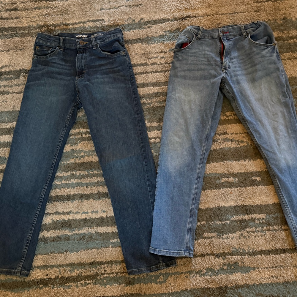 Boys Wrangler Blue Jeans